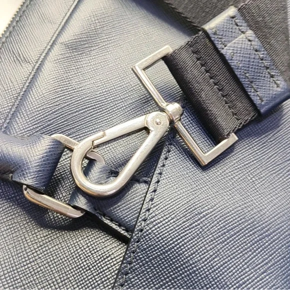 Prada Midnight Blue Leather Briefcase - Picture 3 of 5